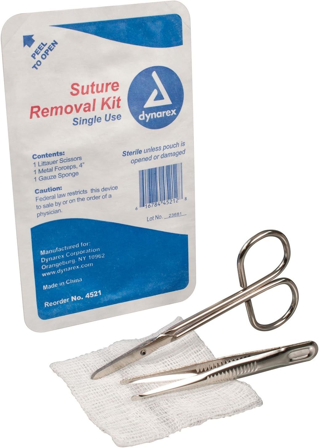 High-Quality Disposable Suture Removal Kit – 11.5×10.75 Inch Convenience