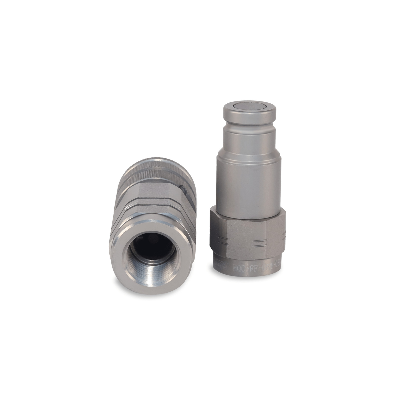 3/8″ Flat Face Hydraulic Quick Couplers Set – 1/2″ NPT Thread
