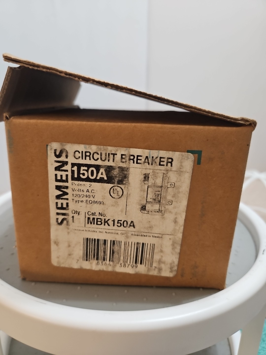 Siemens MBK150A Circuit Breaker, 150A, 2Poles, 240V
