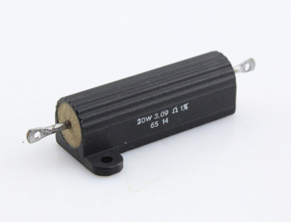 New Qty 1 SAGE SILICOHM 3.09Ω 20W 1% Power Resistor RE75G3R09 Heatsink NOS USA