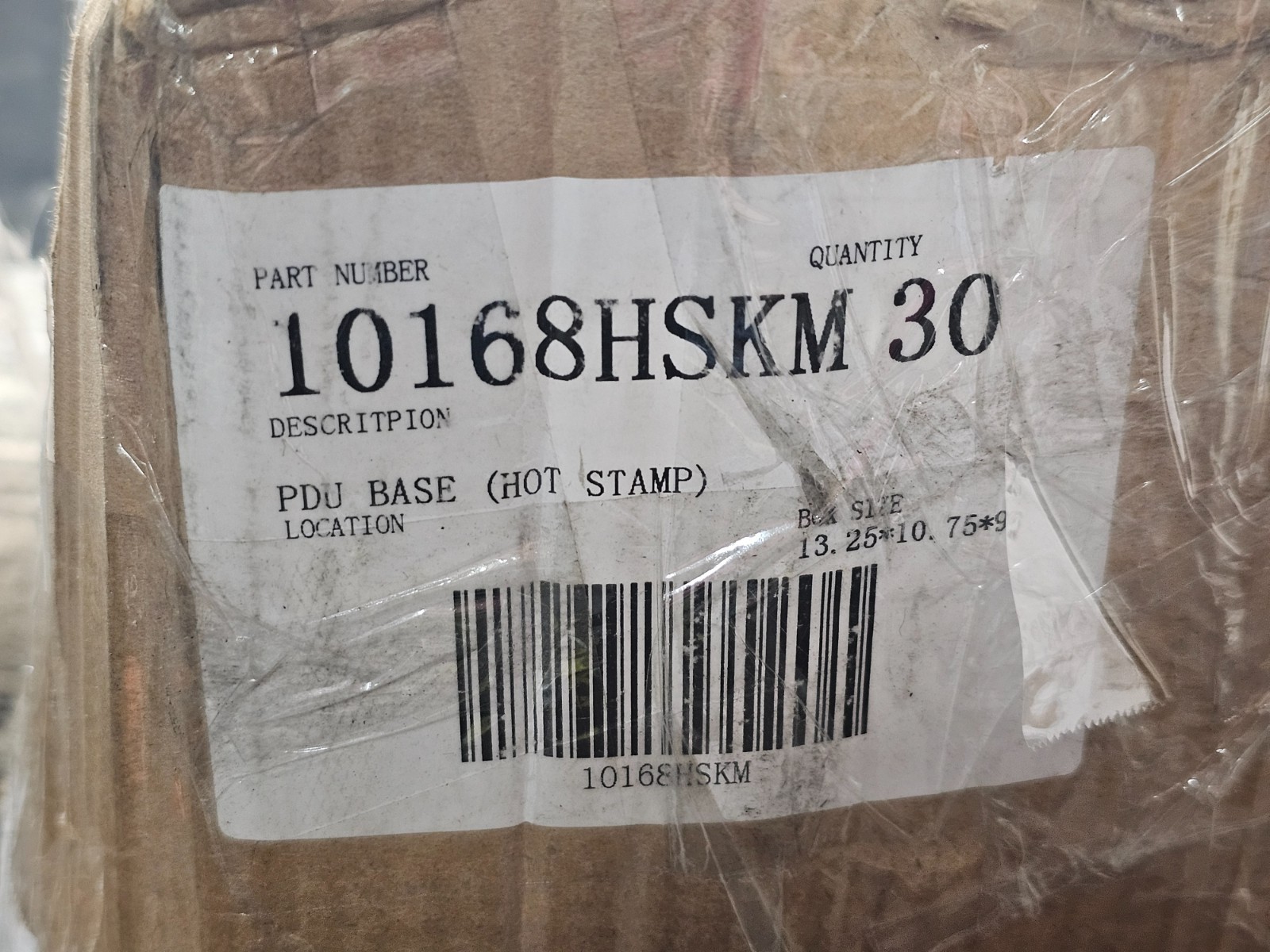 (QTY 30) PDU CAT 10168-K 4.25″ Width x 8.5″ Length Black Marble Plastic Base