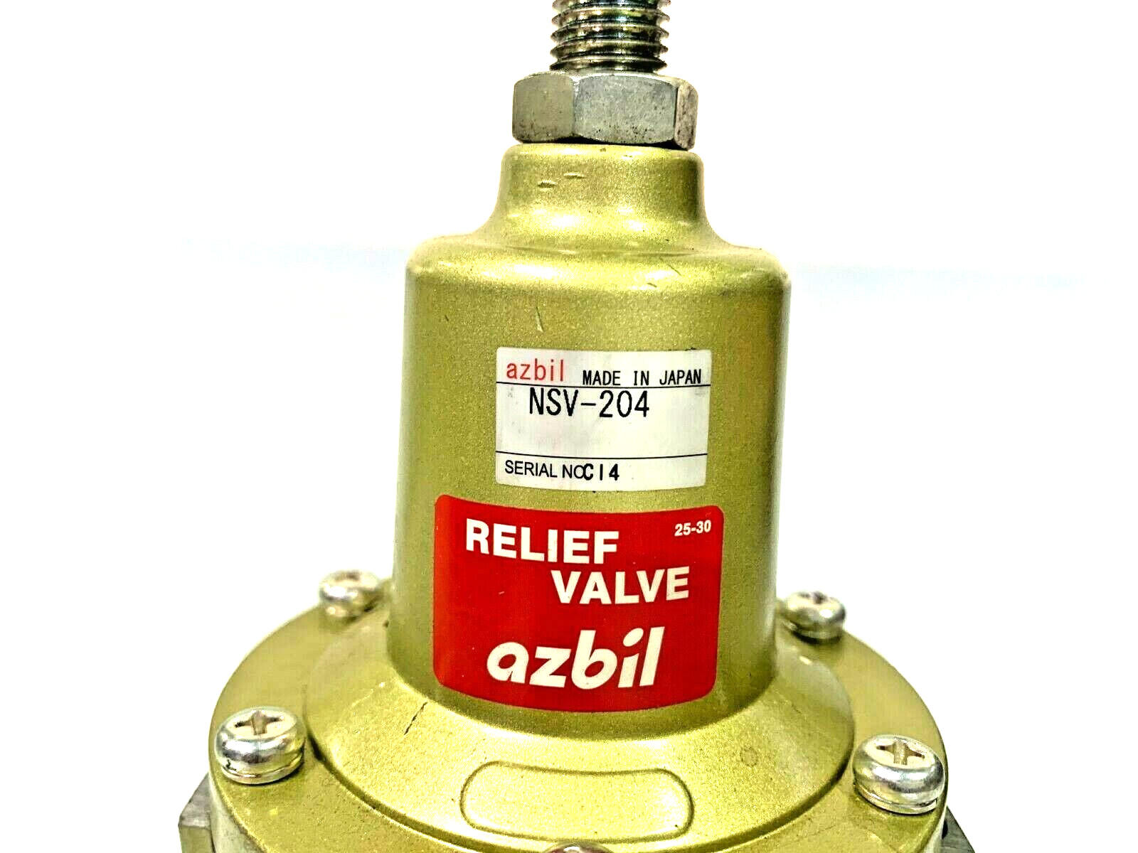 AZBIL NSV Series NSV-204 RELIEF VALVE Rc 1/2″ 0.02 ~ 0.8 Mpa