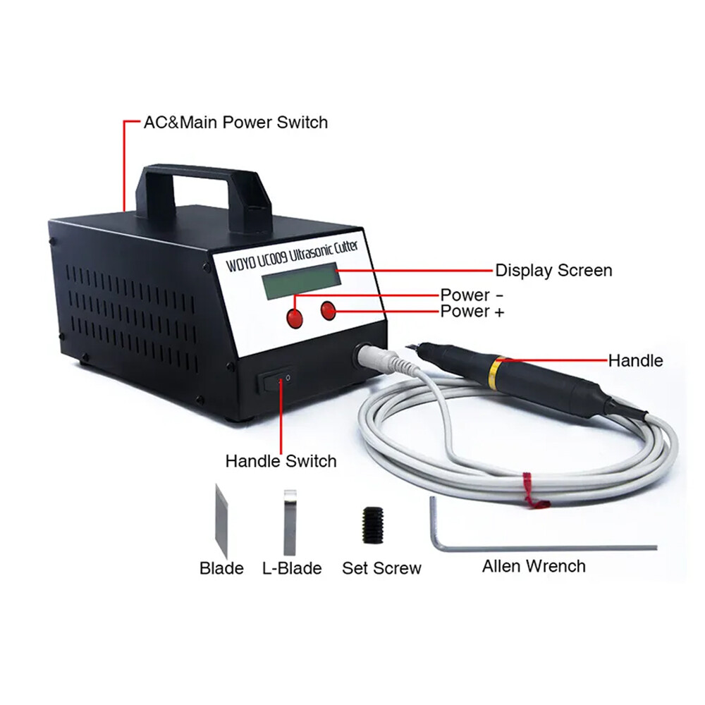UC009 Ultrasonic Cutter Ultrasonic Cutting Machine for Plastic PVC PET 110V/220V