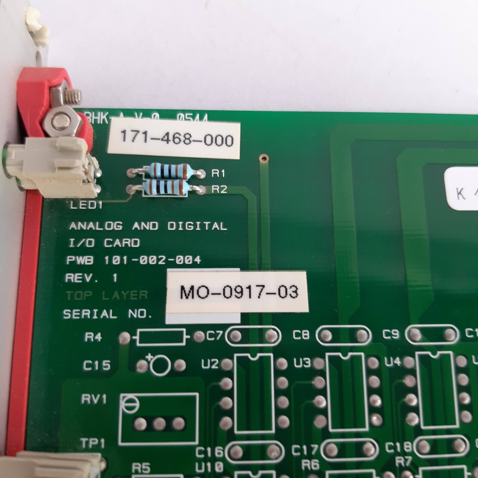 Pwd 101-002-004 Analog And Digital I/O Card Rev.1