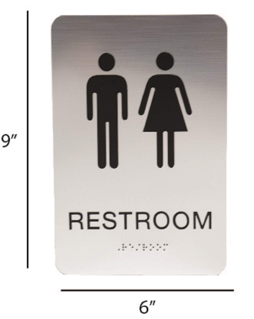 Non-Accessible/Wheelchair Unisex Gender Neutral ADA Restroom (Bathroom) Sign …