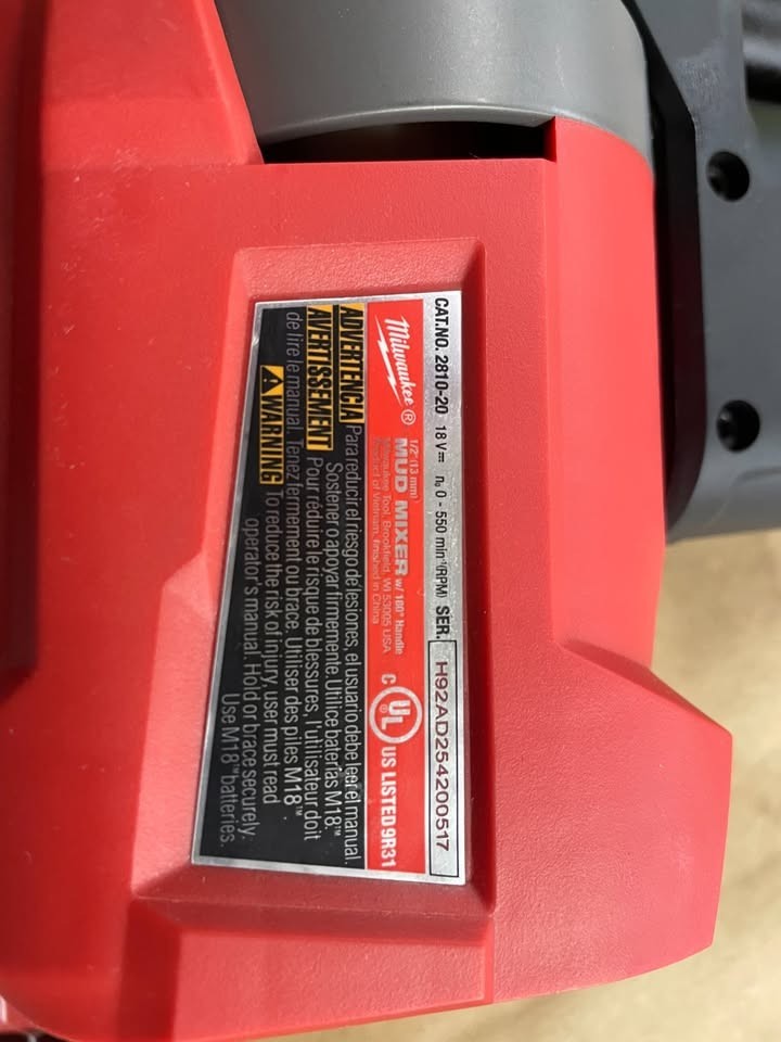 Milwaukee 2810-20 M18 Mud Mixer