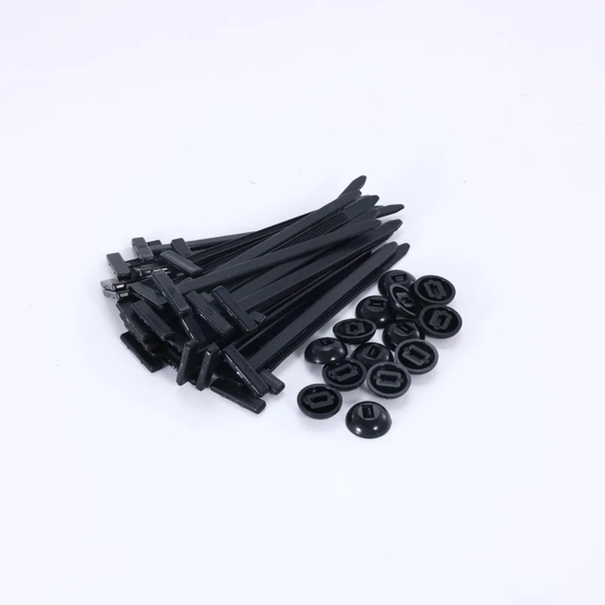 100Pcs Automotive Nylon Cable Tie Fastener Kit – Universal Car Zip Tie Buckle C