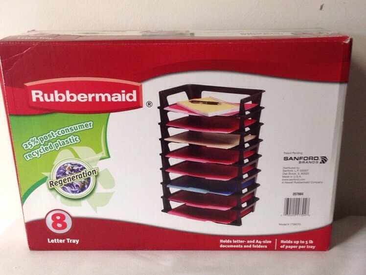 Rubbermaid Regeneration Letter Trays 8 pk