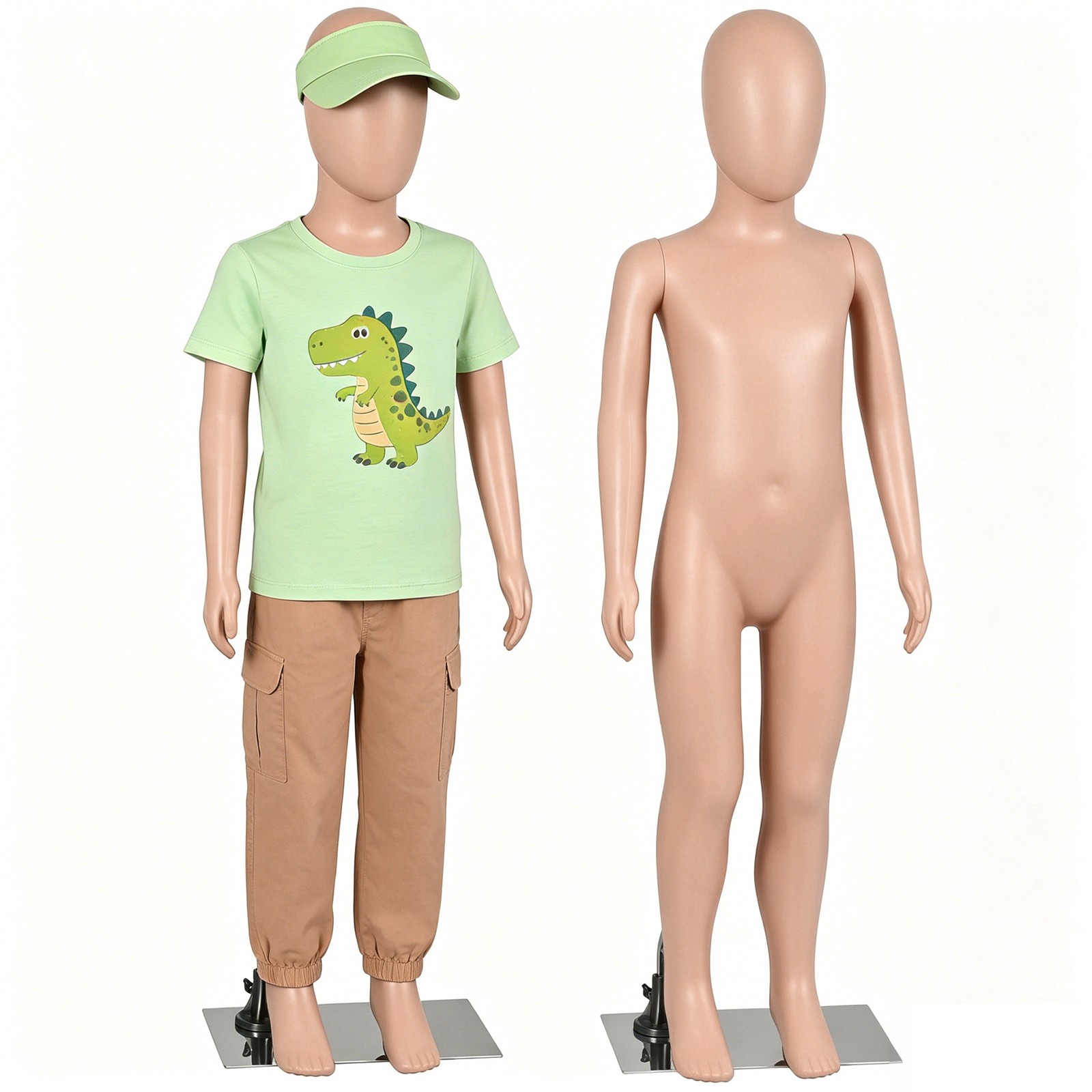 Detachable Kids Mannequin 360° Head Child Dress Form for Clothing Shop Nude