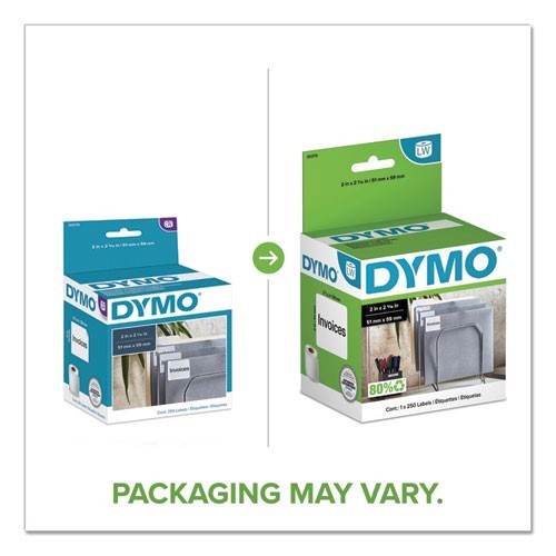 DYMO LabelWriter Multipurpose Labels, 2″ x 2.31″, 250 Labels/Roll, 2 Rolls/Pack