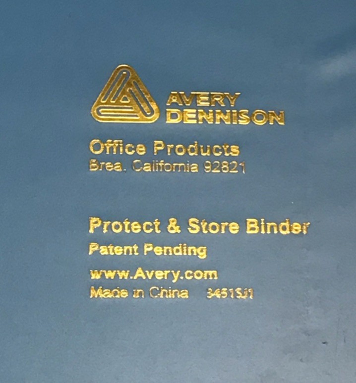 Avery Mini Size Protect and Store View Binder w/3 Round Rings – Pre Owned