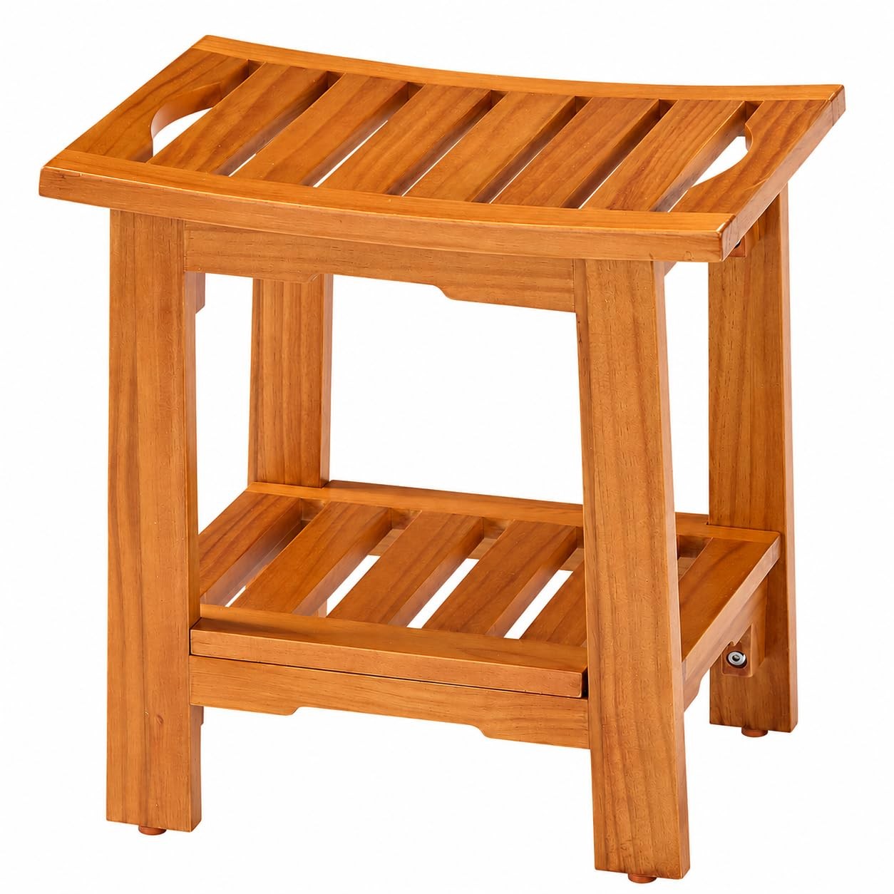 Simple Deluxe Teak Shower Bench Wood Shower Bench Shelf 14 Waterproof Shower