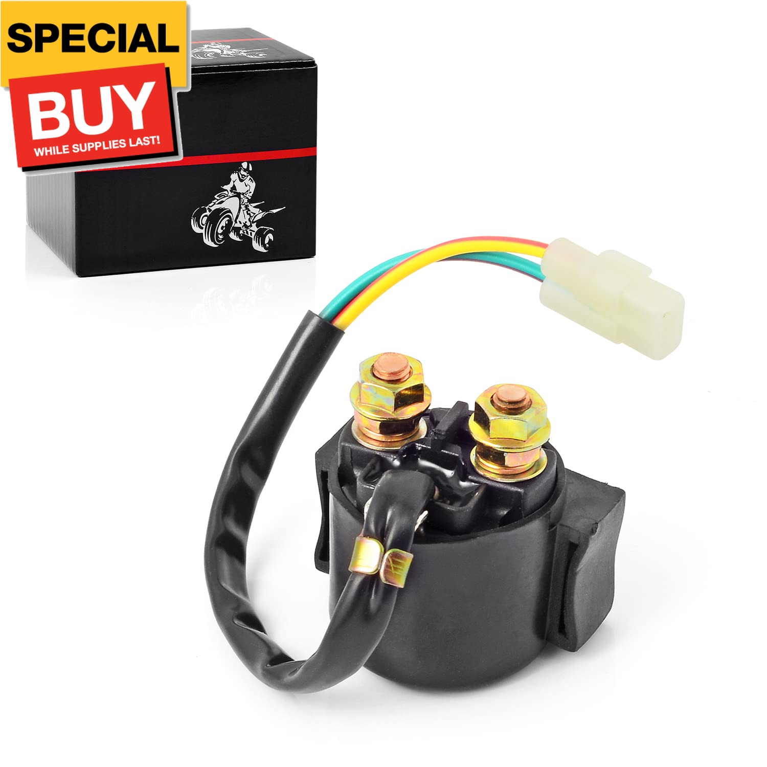 Solenoid Starter Relay Compatible with Honda 450ES 450S 350ES 350S Rancher Forem