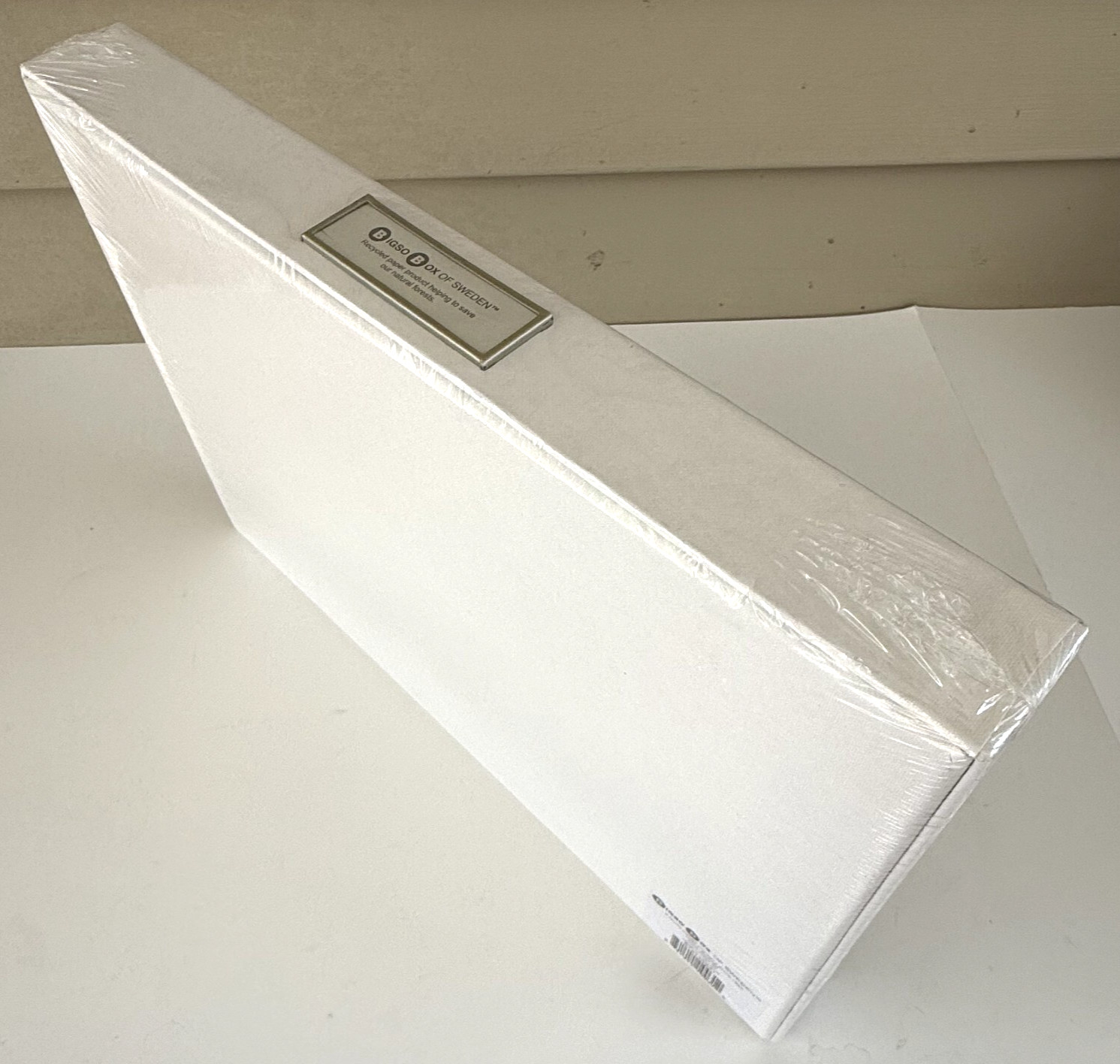 Bigso Box of Sweden Sven Fiberboard Classic Hinged Document Box White