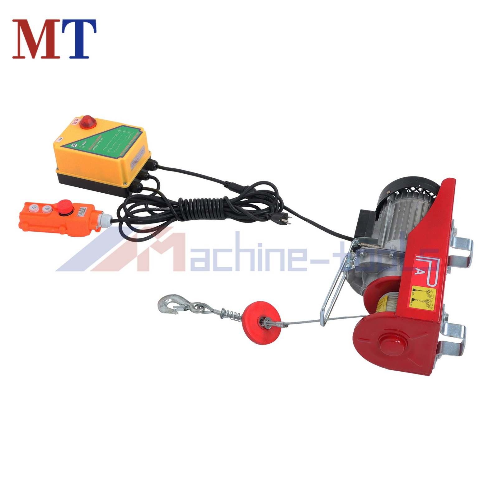PA600 1320 lbs 110V Mini Electric Hoist 328 ft Wireless & 14 ft Wired Remote