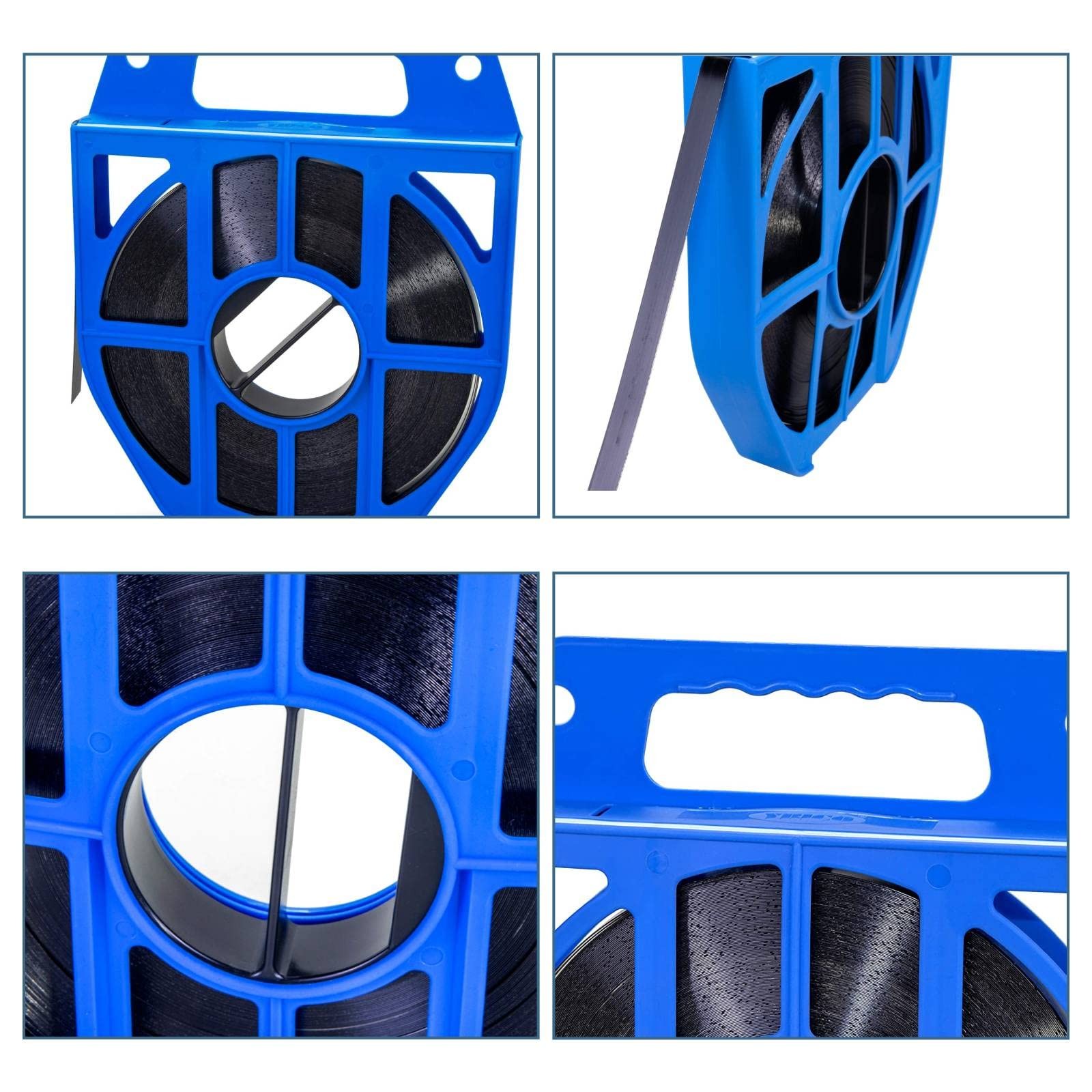 1/2″ X .020″ X 200′ Steel Strapping Coil 1100 Lbs Break Strength In Plastic Se