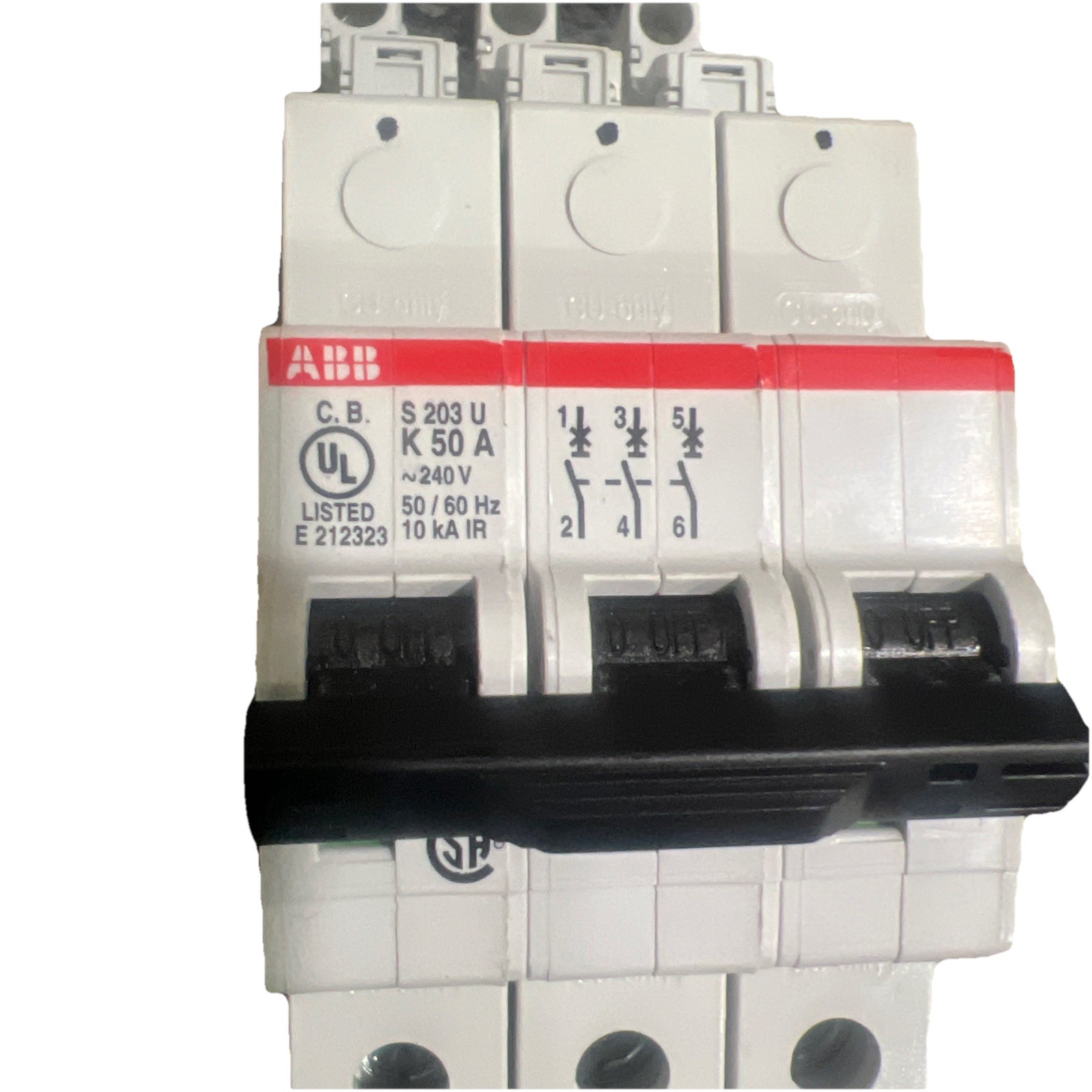 ABB S 203 U K 50 A Miniature Circuit Breaker 50A S203UK50A *FREE SHIPPING**
