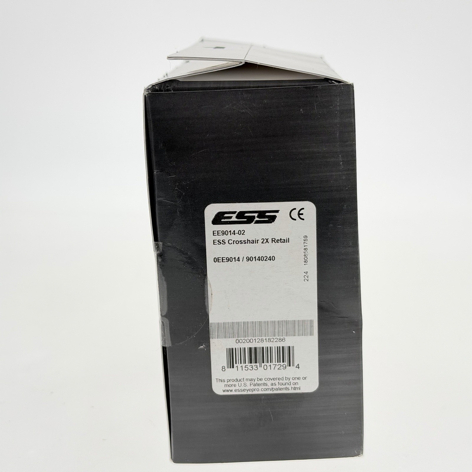ESS CROSSHAIR SAFETY GLASSES ANSI Z87.1 EE9014-02 BLACK : CLEAR SMOKE GRAY