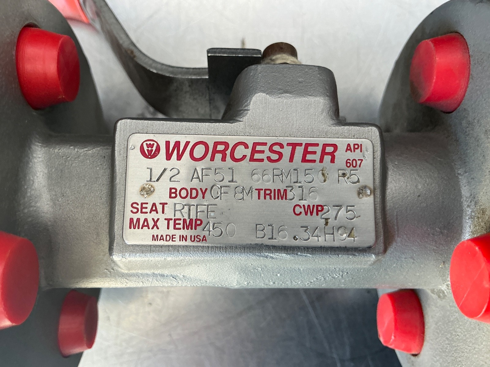 Worcester 1/2 AF51 66RM150 R5 Stainless Steel Flanged Ball Valve 1/2″