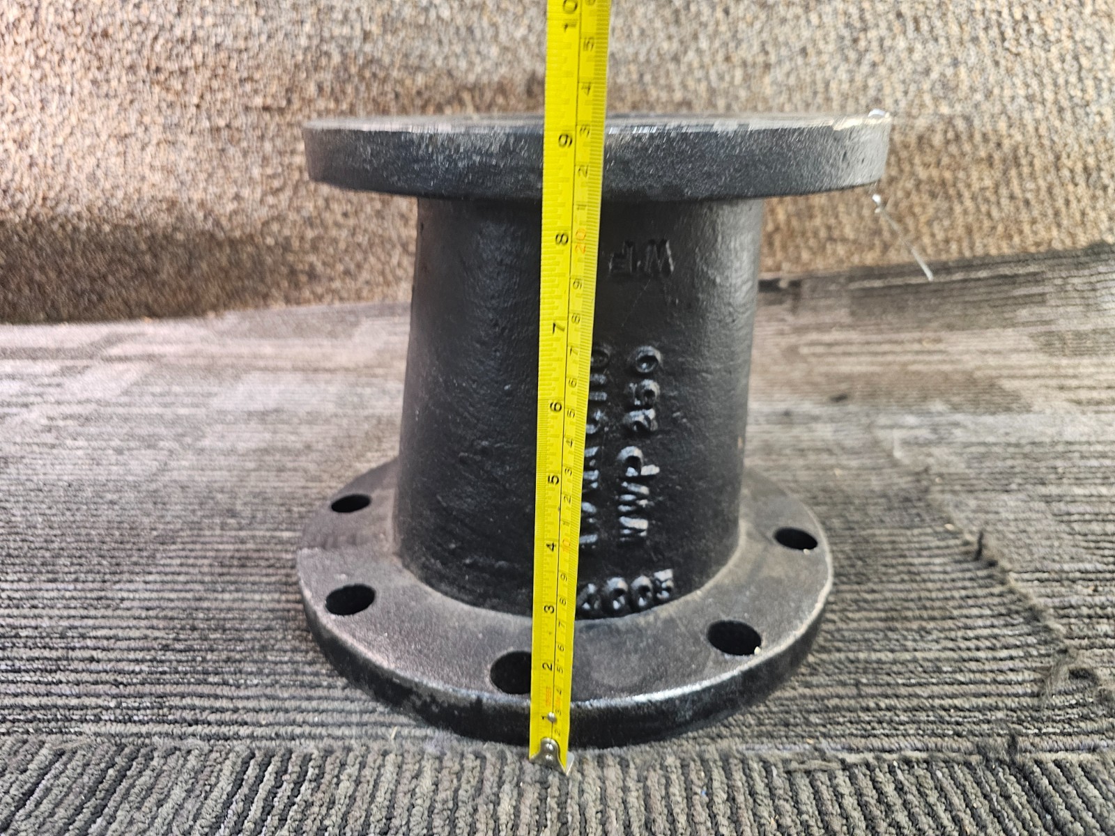 United 6in x 5in Concentric Reducer 150LB Duct Iron Flanged Pipe Fitting 250WWP