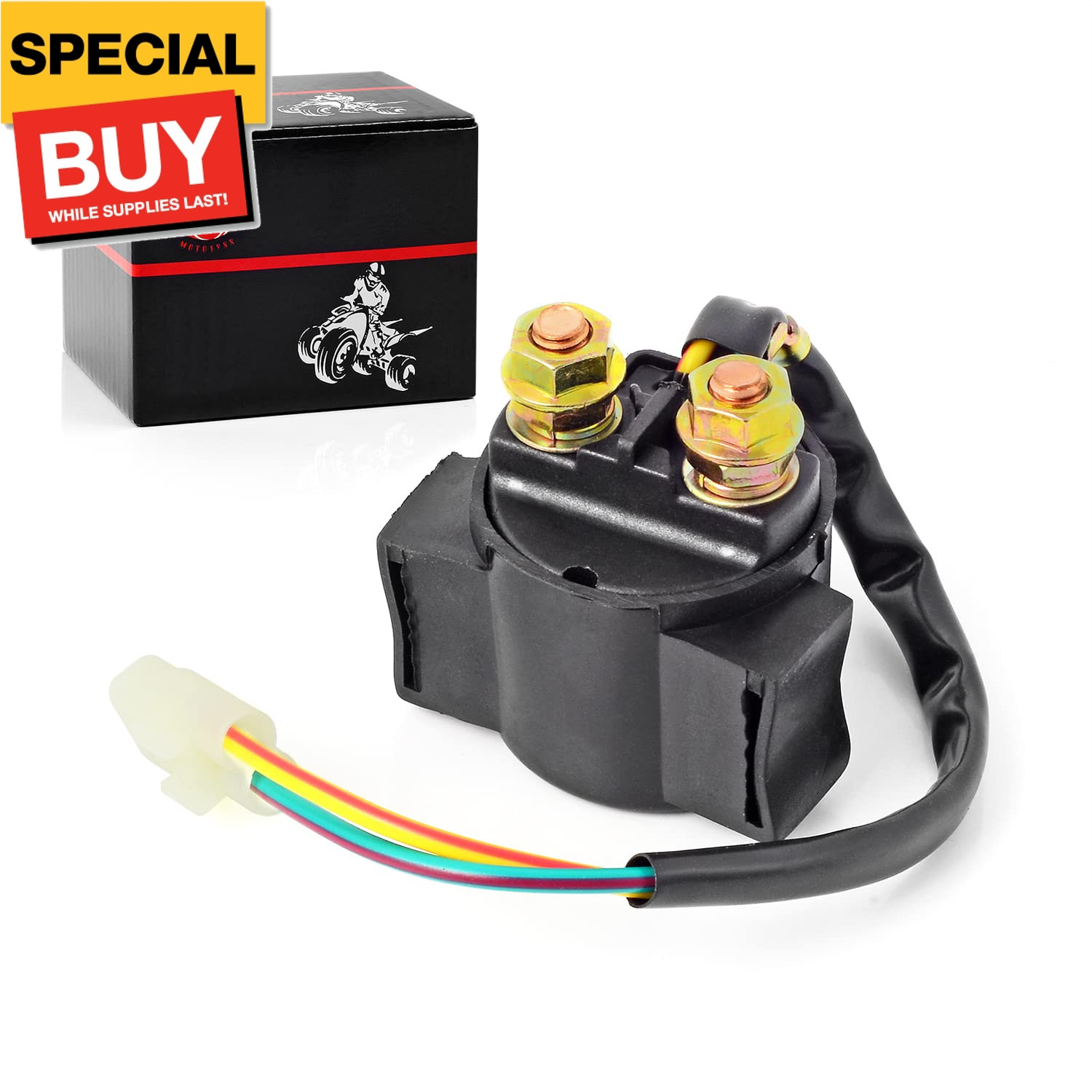 Solenoid Starter Relay Compatible with Honda 450ES 450S 350ES 350S Rancher Forem