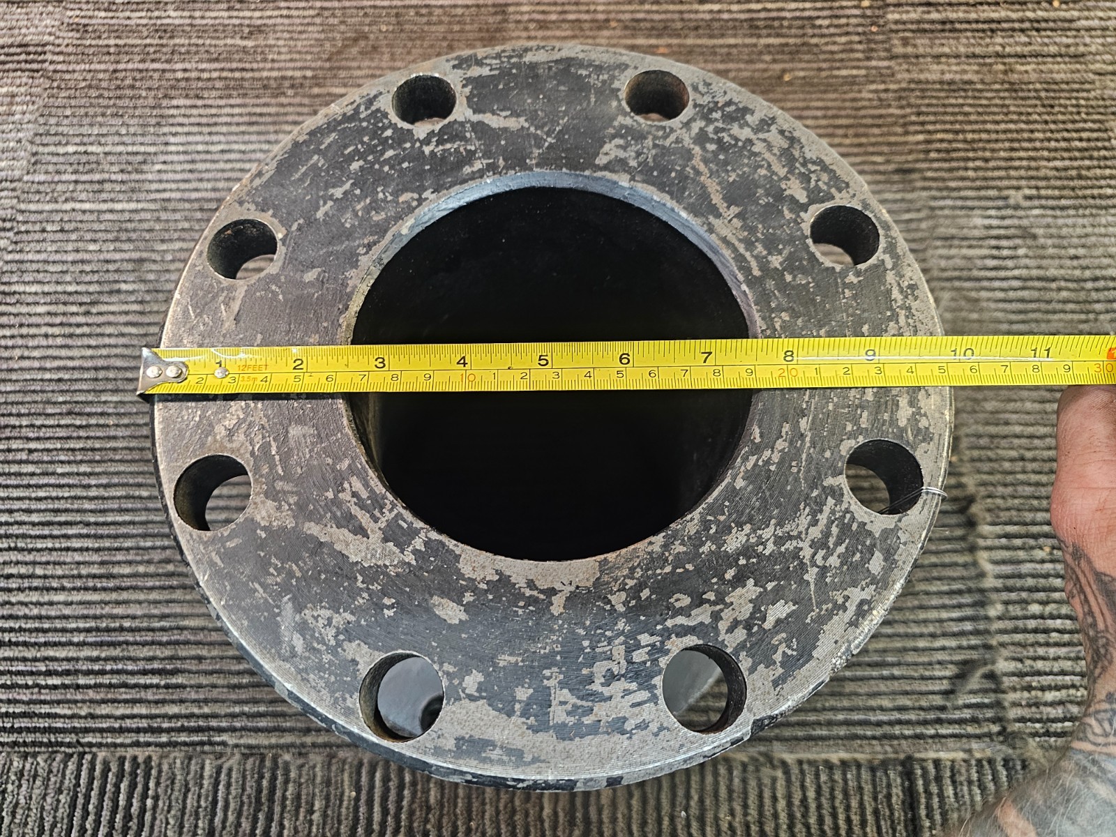 United 6in x 5in Concentric Reducer 150LB Duct Iron Flanged Pipe Fitting 250WWP