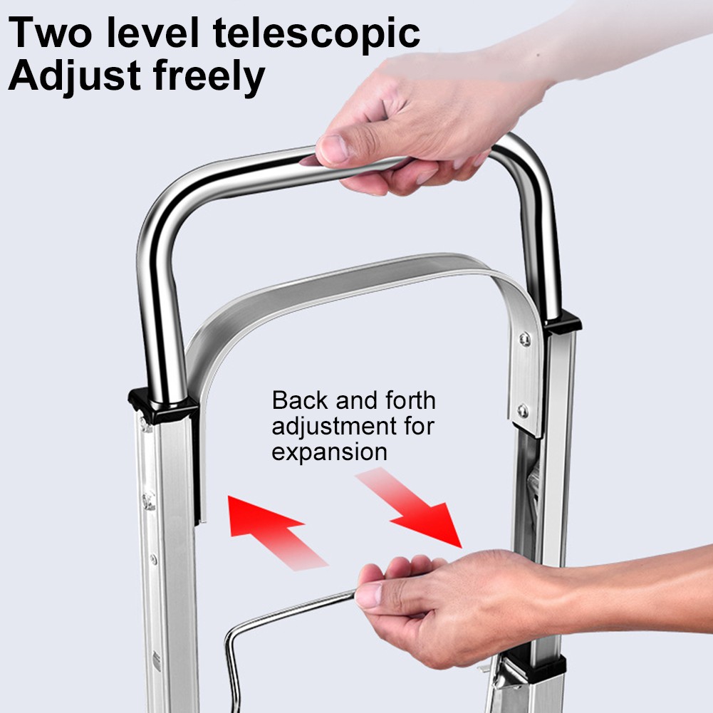 Aluminum Hand Truck 2 in 1 Heavy Duty Convertible Folding Dolly Cart 400 Lbs US