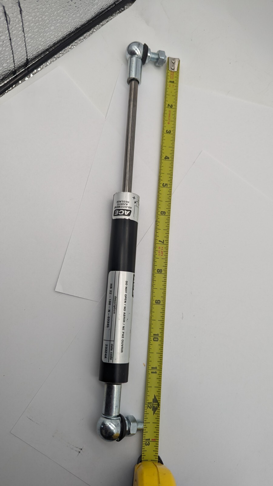 Adjustable ACE CONTROLS HB 22-100-N HYDRAULIC DAMPER STROKE 3.94″ MAX F 404LBS