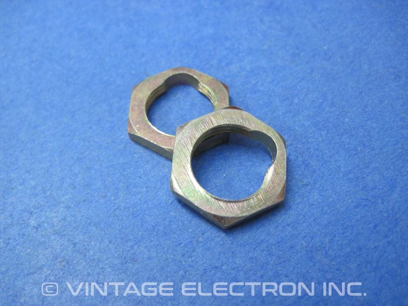 (2) – 1/2″-20 THIN Hex Nuts (w/Notch, Lock) – Zinc Steel ($1.90/lot) – 0.13″ THK