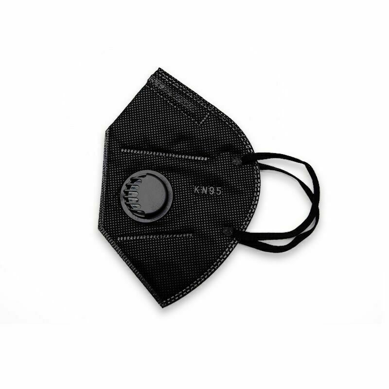 [BLACK] 10 Pcs KN95 Protective Face Mask 5-Layer 95% PM2.5 Disposable Respirator