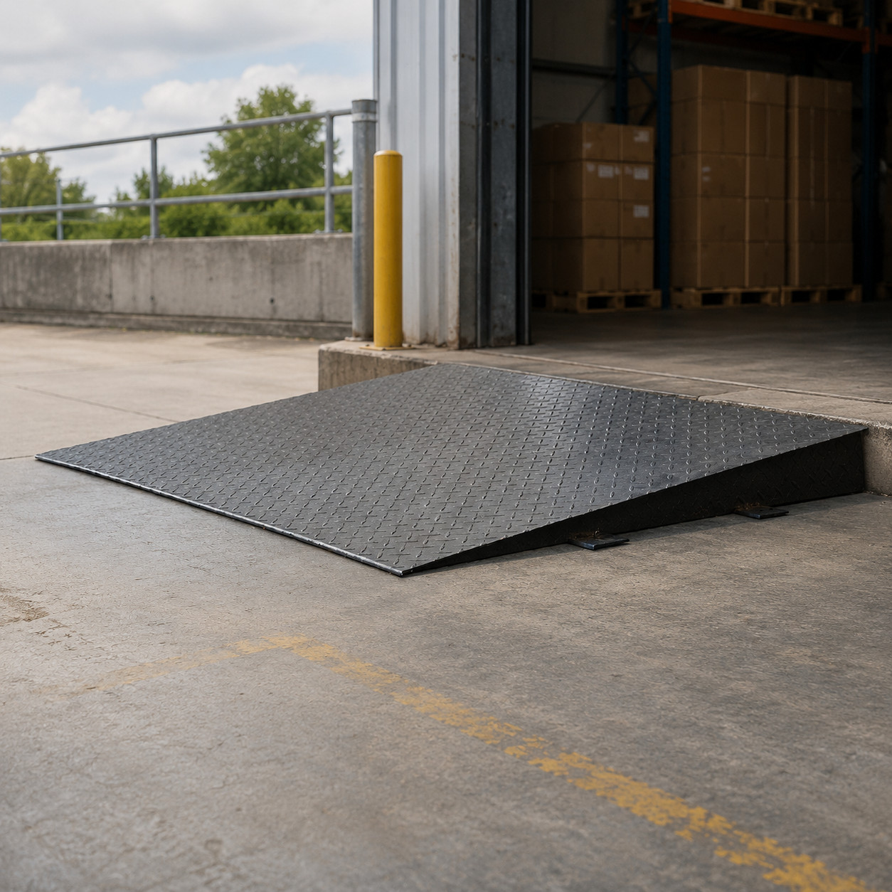 4′(W) x 4′(L) Ramps used for 48″ x 48″ floor scales