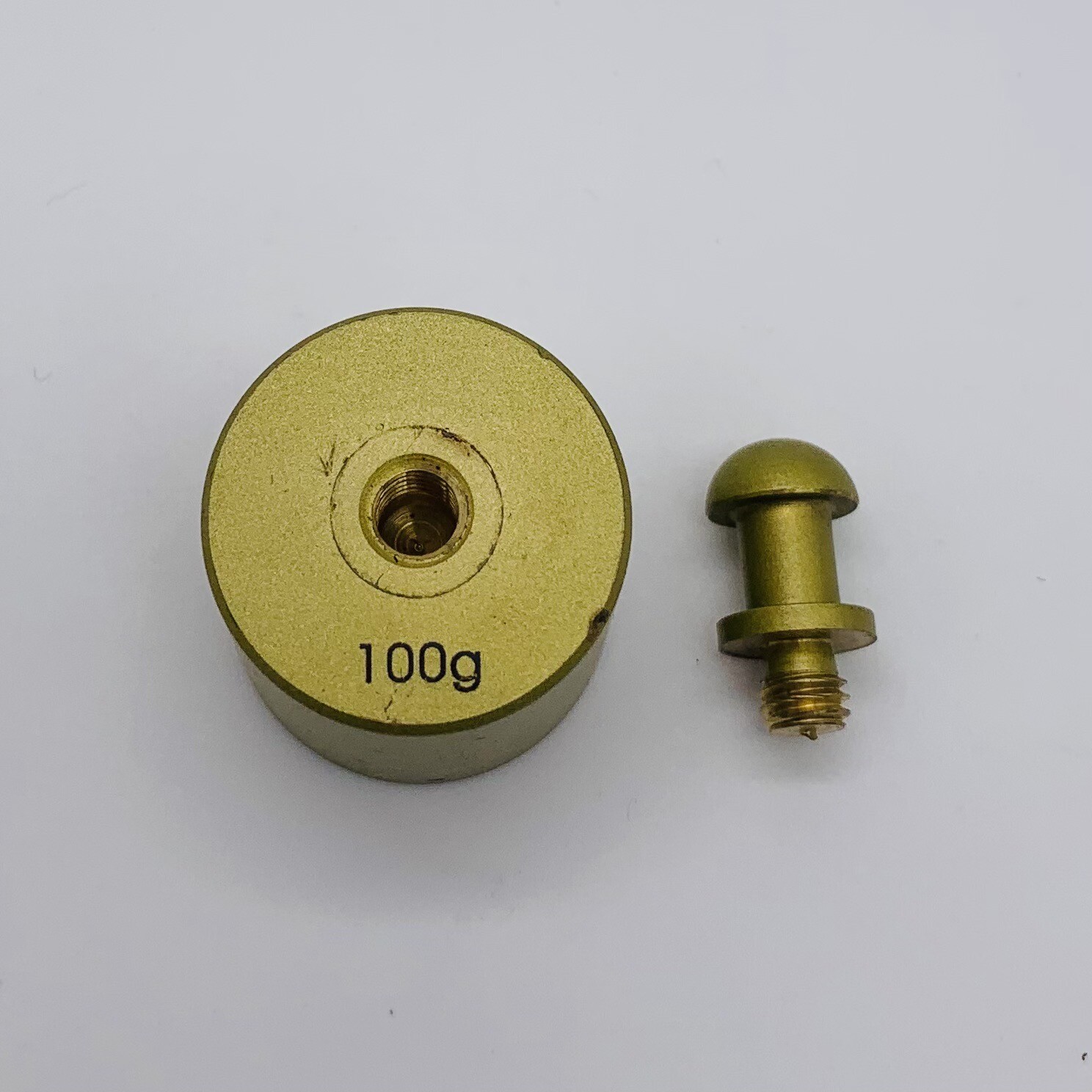 1 Piece 100g 100 Grams Brass Calibration Weight for Calibrating – Used
