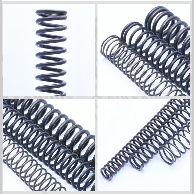 1.5/1.6/1.8mm Spring Steel Black Compression Spring 110-150mm Length Rust Proof