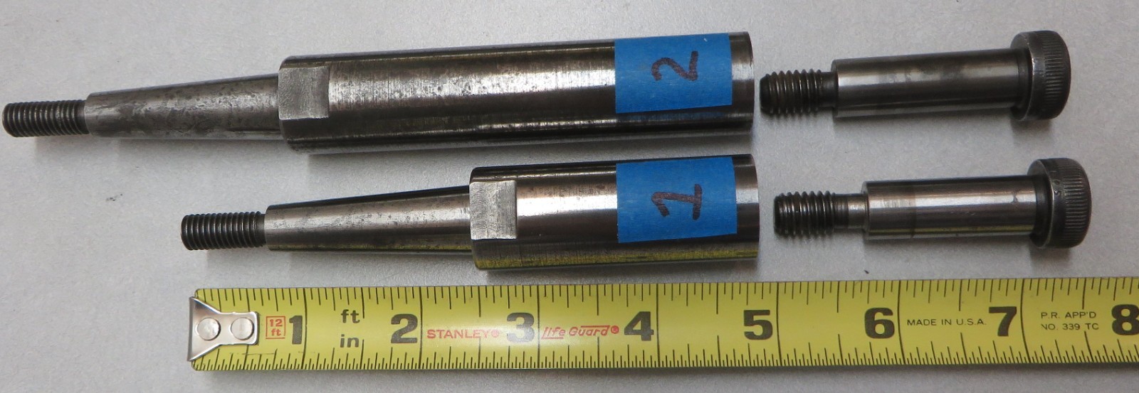 O.D. / I. D. GRINDER ARBORS (7 USED ARBORS) BEING SOLD AS IS. UNKNOW MANUFACTURE