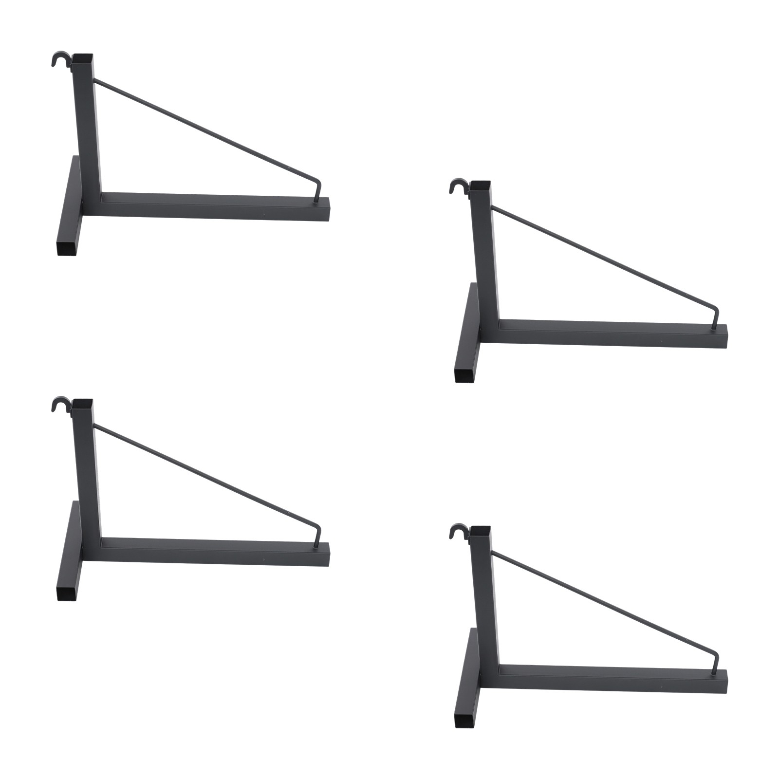 4x Container Shelf Bracket Shipping Container Bracket Triangular 249.48kg/550lbs