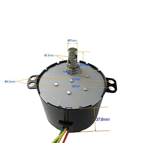 50KTYZ Synchronous Gear Motor 100/120RPM 110V 6W Electric CW/CCW Micro AC