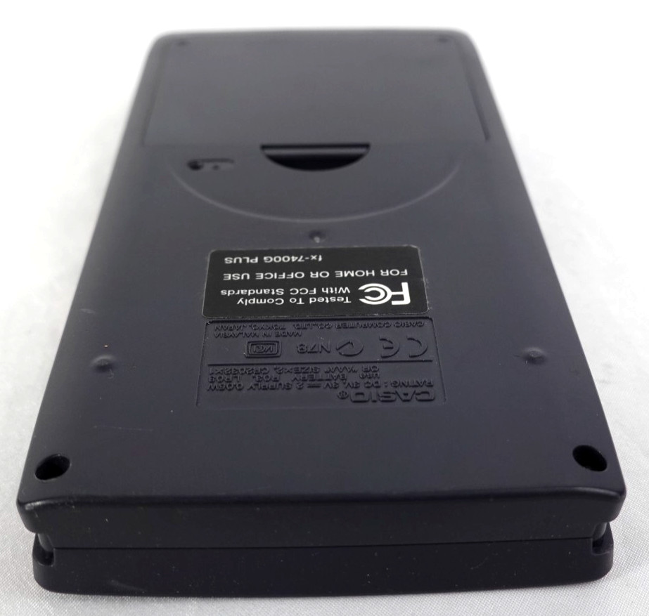 Casio FX-7400G Plus Power Graphic Graphing Calculator Manual Cover Black tested