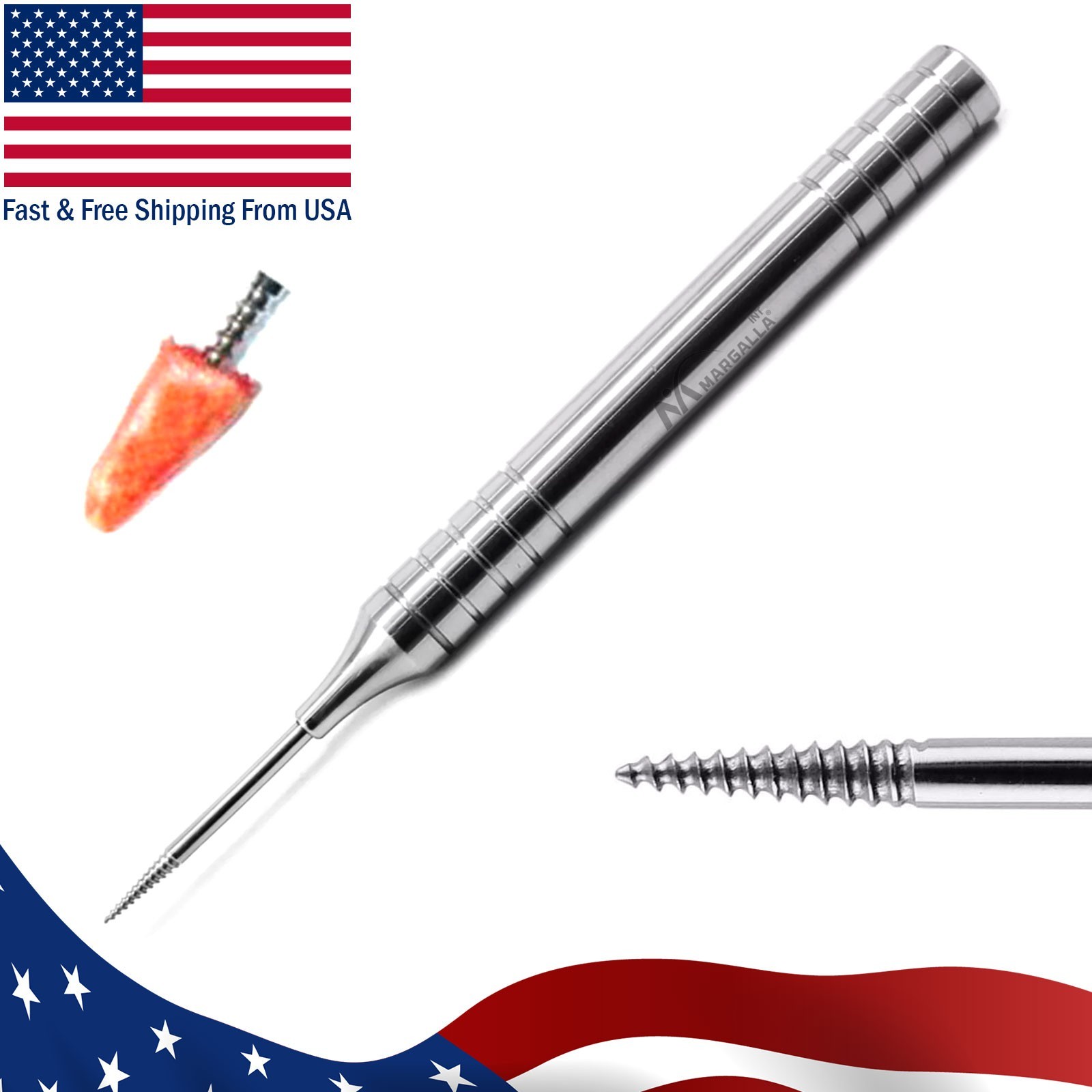 Flex Periotome Root Extraction Screw Tip Dental Root Extraction Instruments CE