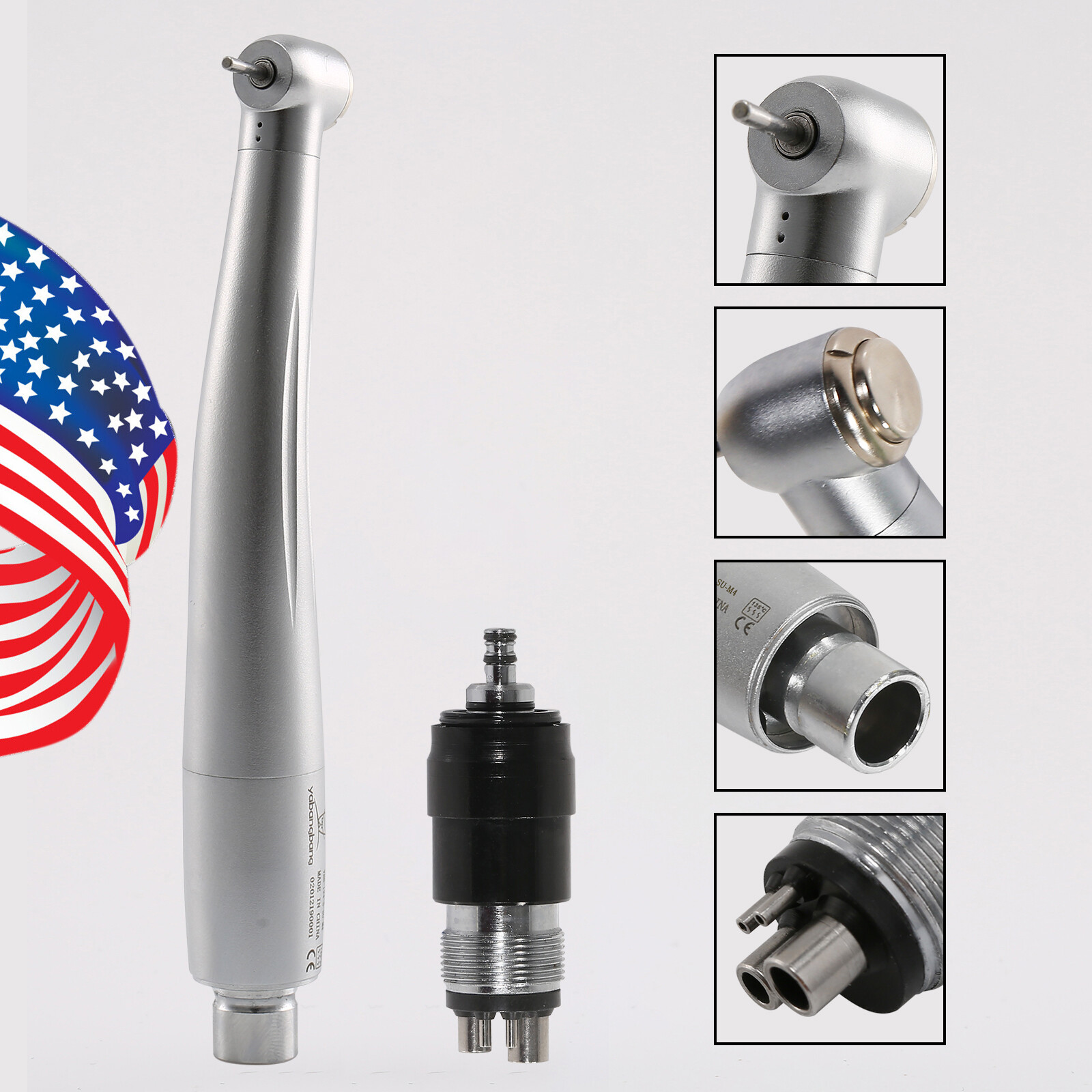 USA Dental High Speed Handpiece Standard Turbine 4Hole Coupler Fit NSK YBNKM