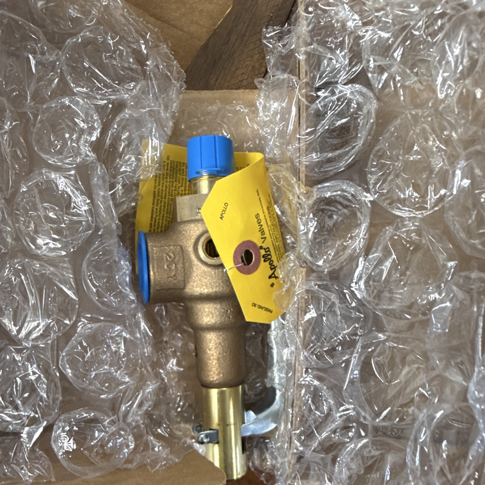 Apollo Valves Safety Relief Valve 19-EDCL-50S 50 PSI Steam Bronze 1/2 x 3/4