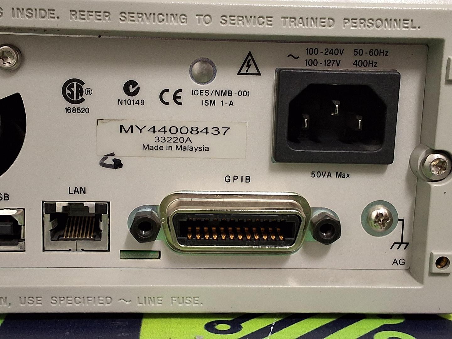 AGILENT / KEYSIGHT 33220A 20MHz FUNCTION / ARBITRARY WAVEFORM GENERATOR – TESTED