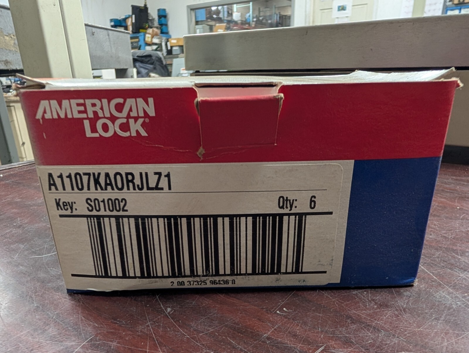 🤪 LOT OF 6 NEW AMERICAN LOCK HEAVY DUTY LOCKOUT PADLOCK A1107KA0RJLZ1