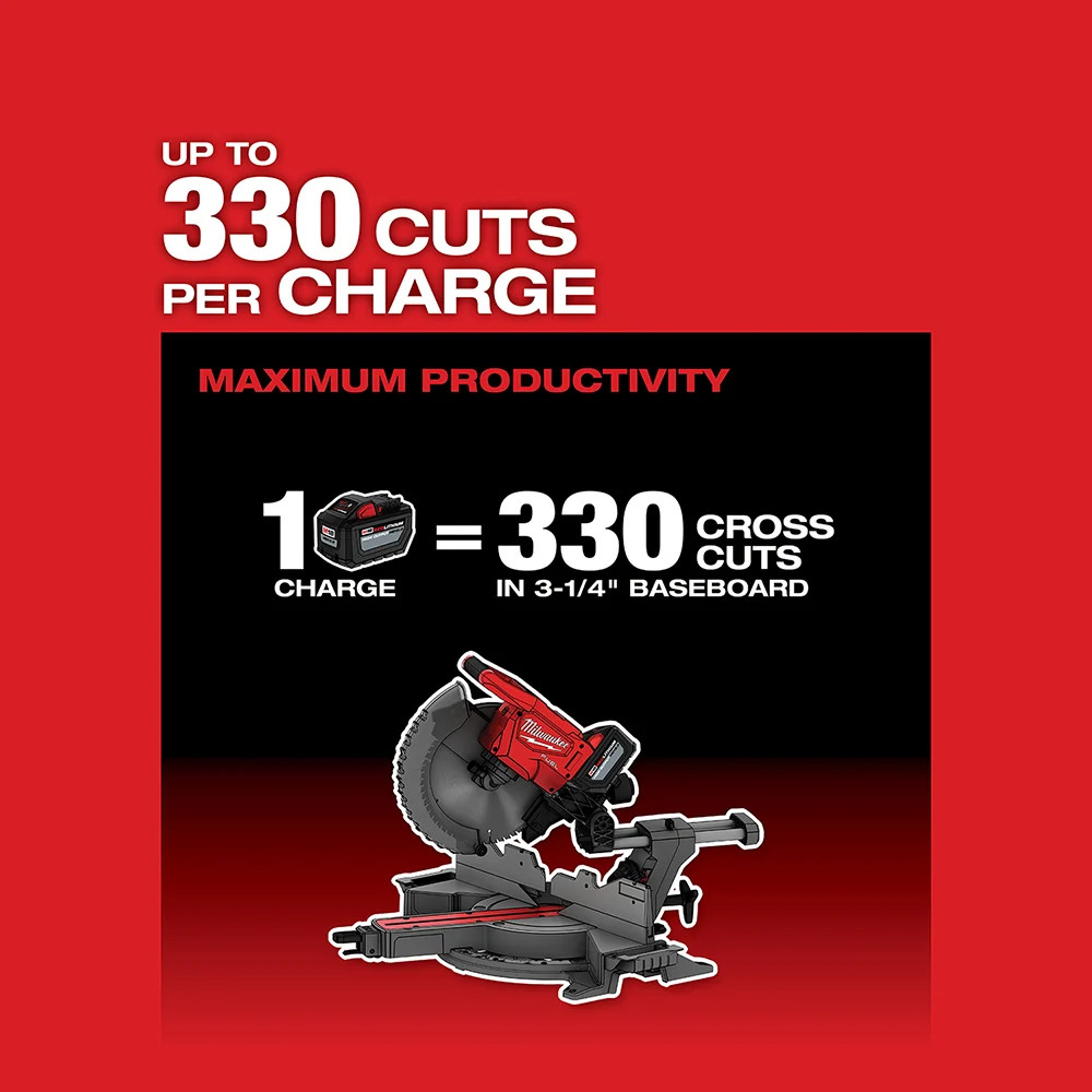 Milwaukee 2739-21HD M18 FUEL 18V 12″ Dual Bevel Sliding Compound Miter Saw Kit
