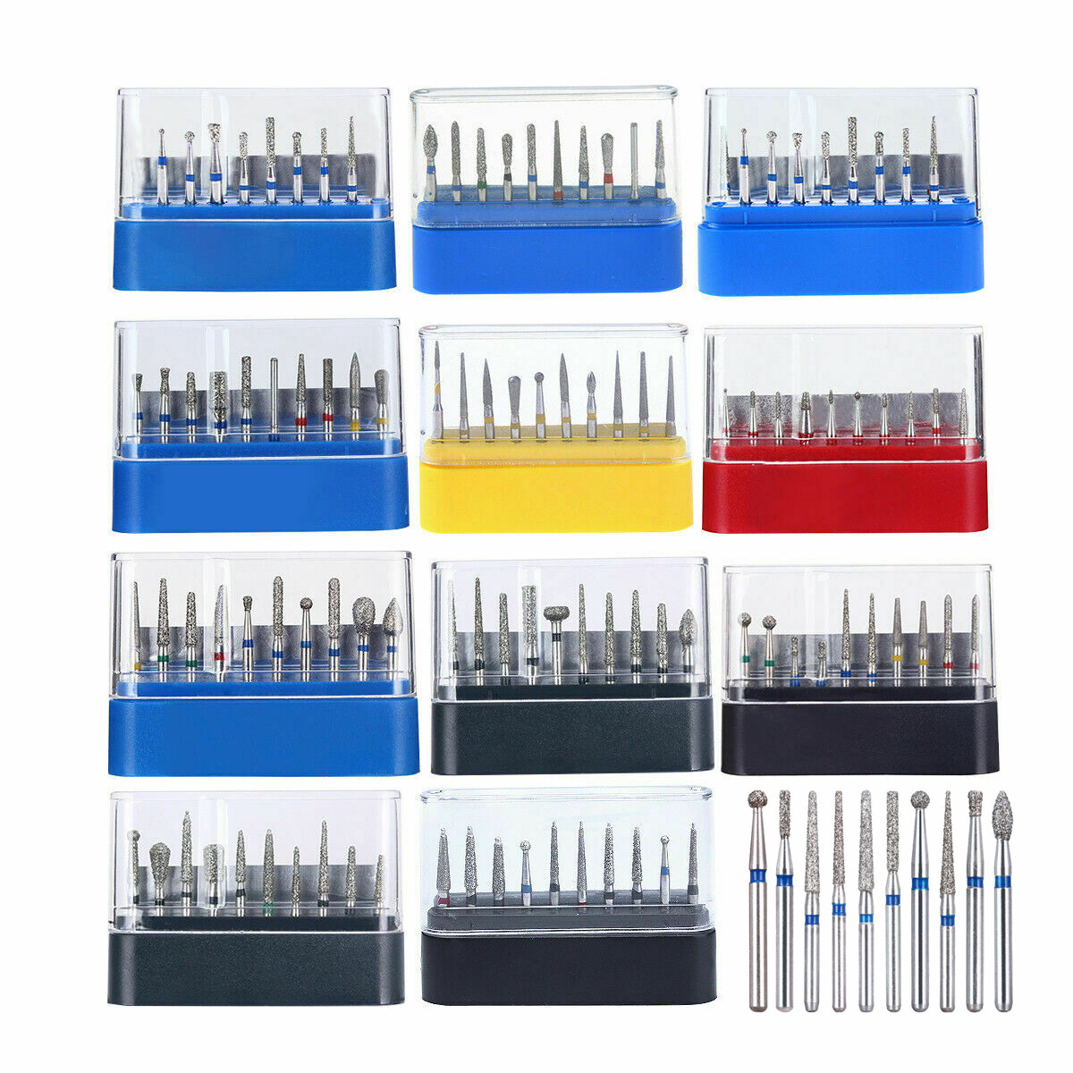 Dental Fiber Optic LED E-generator high speed handpiece/ Diamond Burs