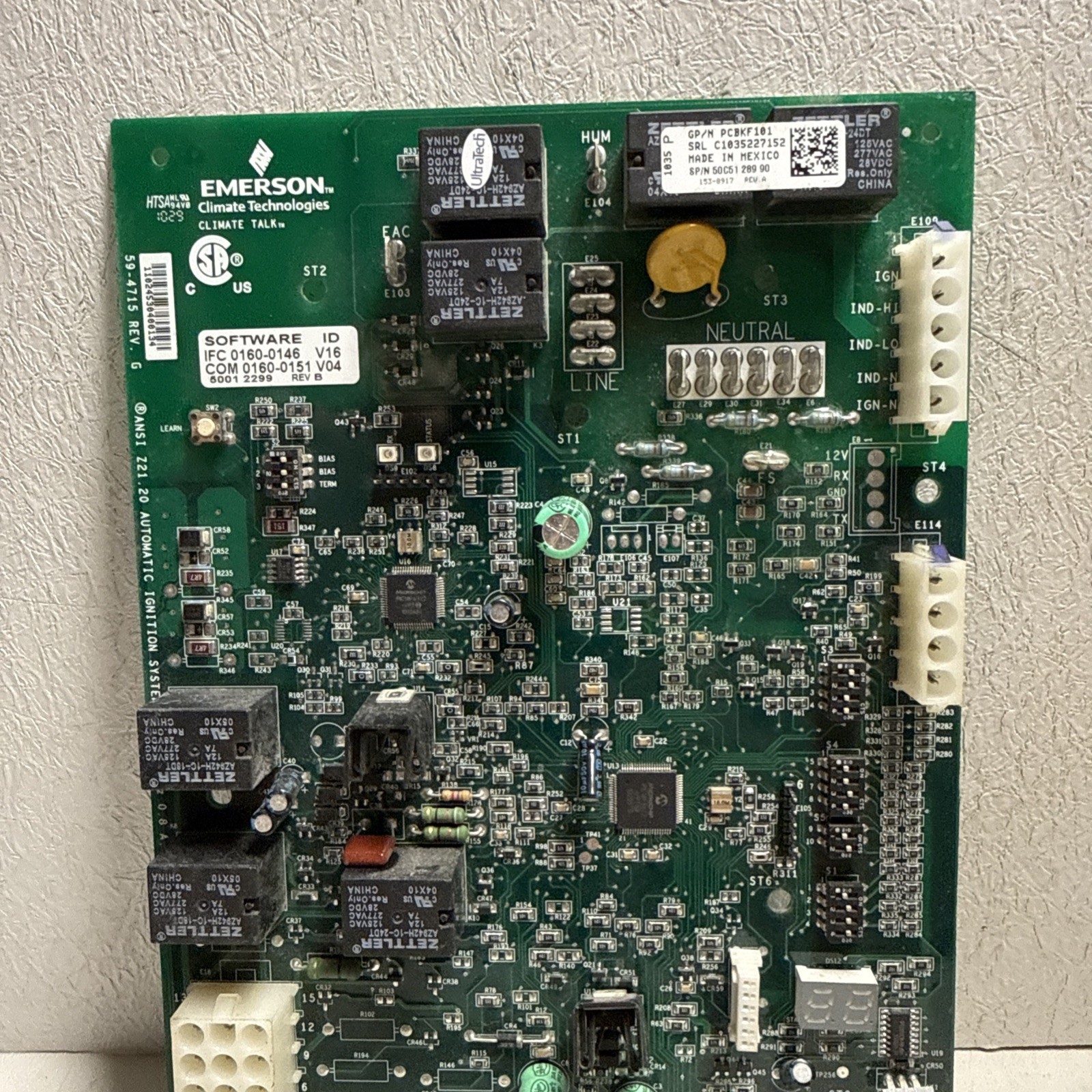 Goodman Amana White Rodgers PCBKF101 Furnace Control Circuit Board 50C51-289