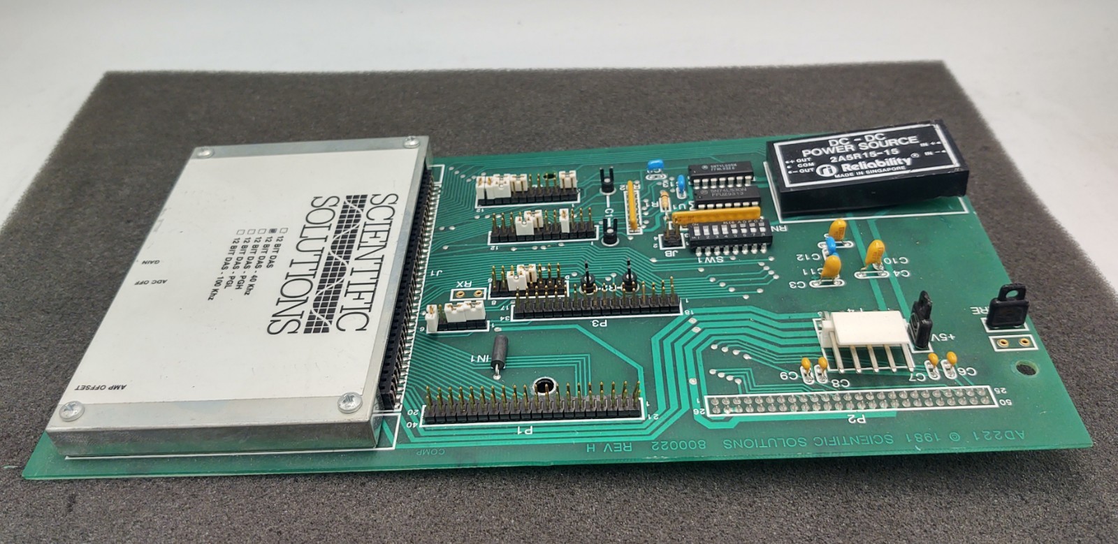 Scientific Solutions AD221 12-Bit DAS Data Acquisition Board Vintage ISA Card