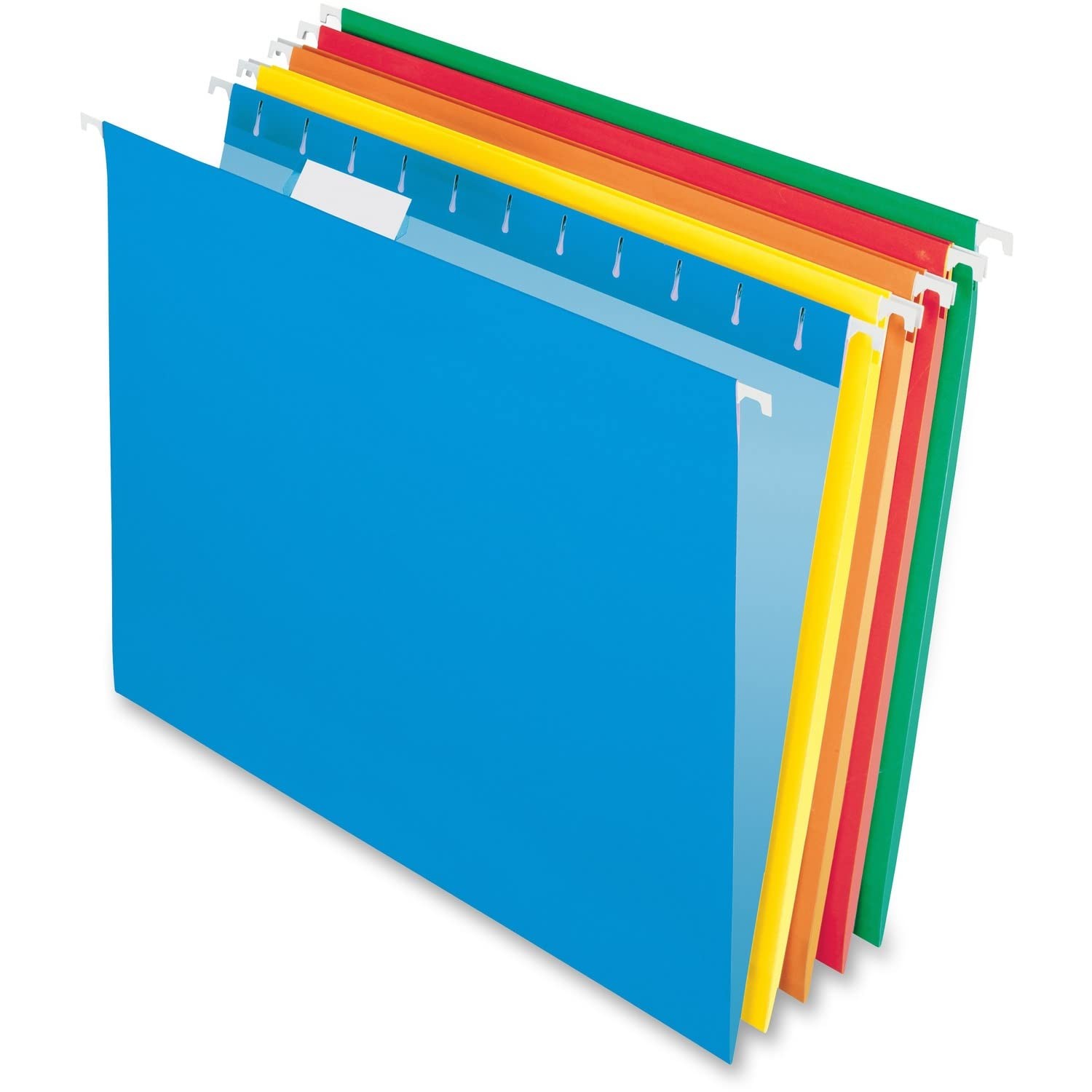 Hanging File Folders, Letter Size, Assorted Colors, 1/5-Cut Adjustable Tabs, …