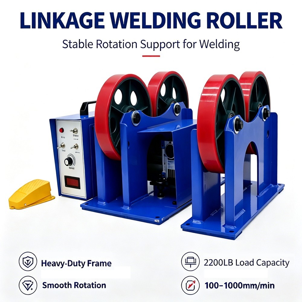 1 T / 2000 LBS Rotary Welding Positioner Turntable Timing 110V Speed Adjustable