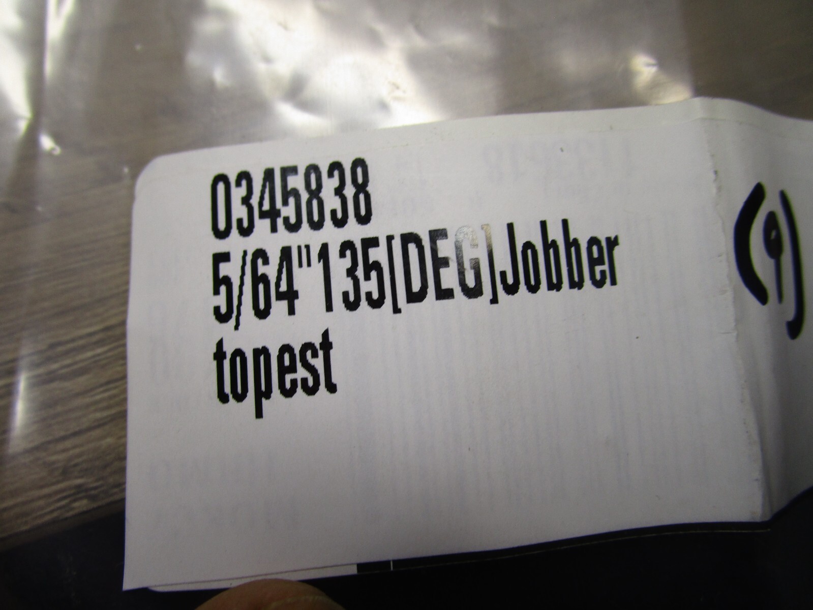(9) 5/64″ Hi-Molybdenum Steel 135° Split Point Black & Gold Finish Jobber Drill