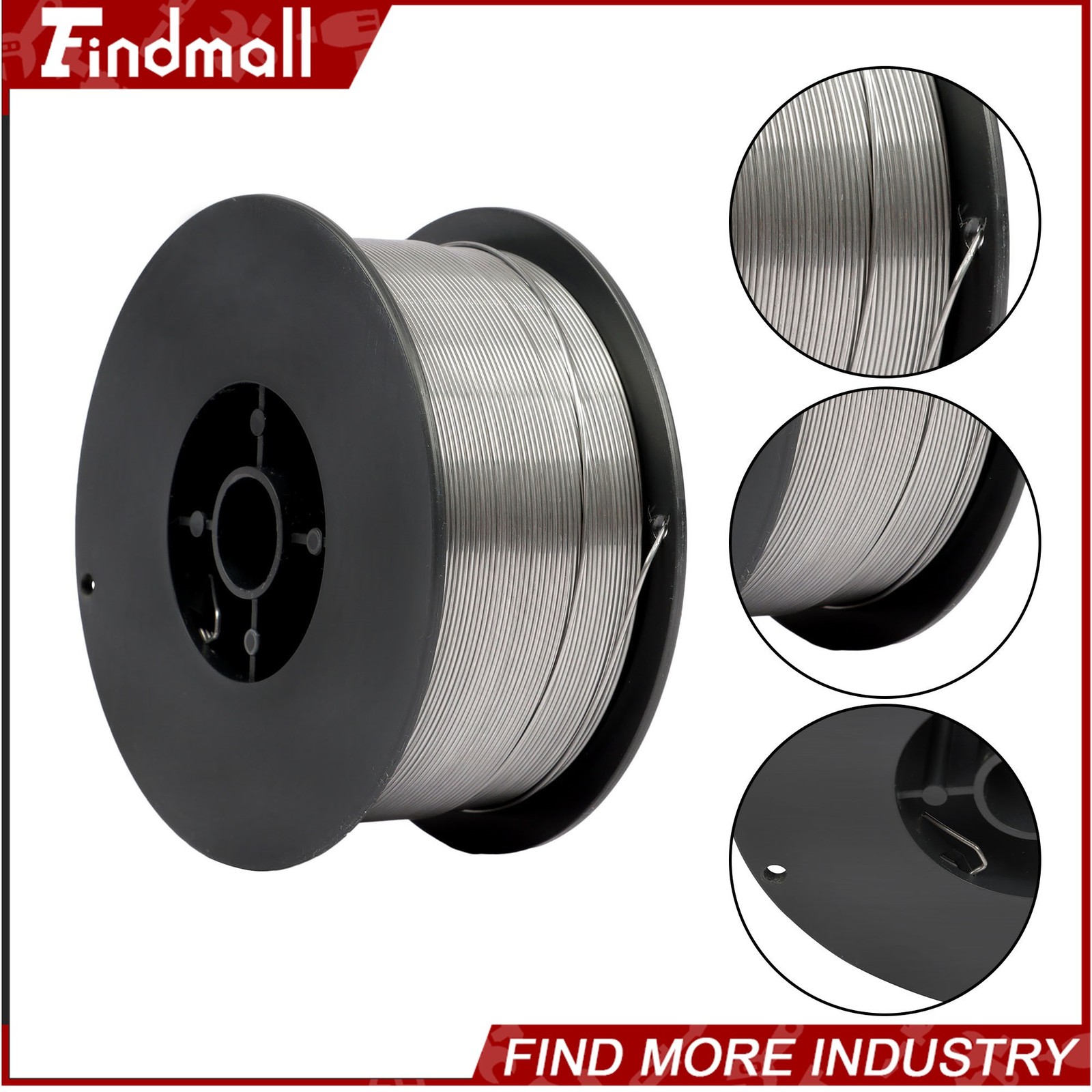 Findmall 3 Pack 2-Lb Spools E71T-GS .035 Inch (0.9 mm) Flux Core Welding Wire